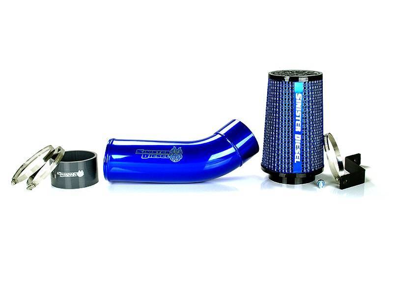 Ford F-350 Performance Air Intake - Sinister Diesel - Sinister Diesel 7.3L Powerstroke - Sinister Blue - `99-`03